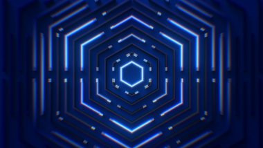 Mavi neon ışıkları için bir desen arkaplanı.