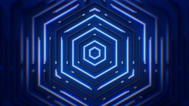 Mavi neon ışıkları için bir desen arkaplanı.
