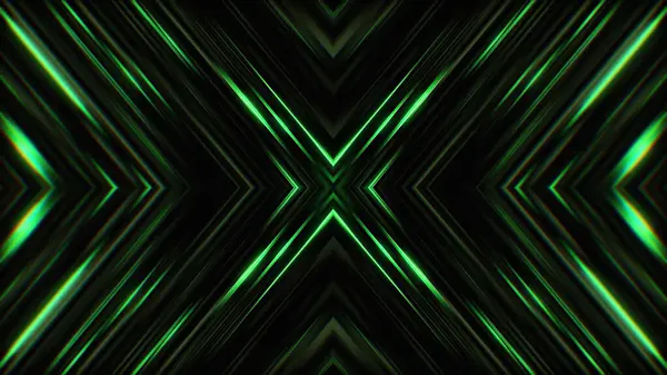 Zarif, pırıl pırıl yeşil çizgiler ve X desenli parlak noktalar içeren arkaplan.