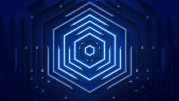 Mavi neon ışıkları için bir desen arkaplanı.