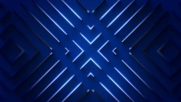 Mavi neon ışıkları için bir desen arkaplanı.