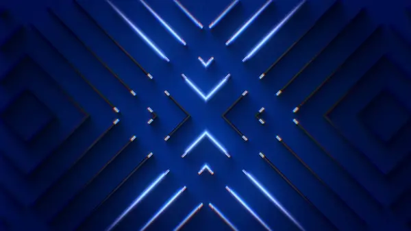 Mavi neon ışıkları için bir desen arkaplanı.