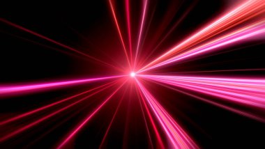 Canlı bir lazer efekti arka planı.