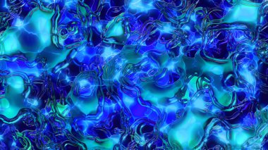 Soyut, renkli, sıvı veya yansıtıcı cam efekt arka plan dokusu.
