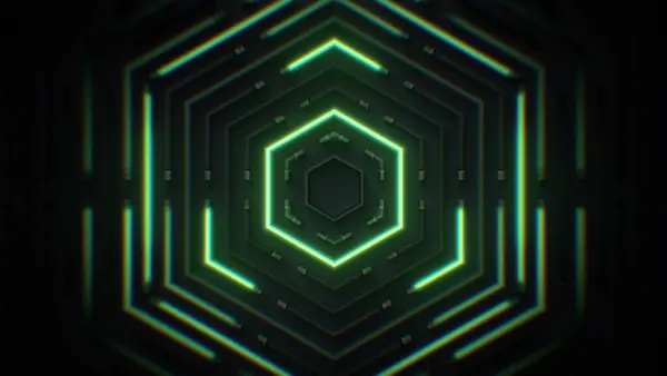 Neon ışıklarının soyut bir arkaplanı.