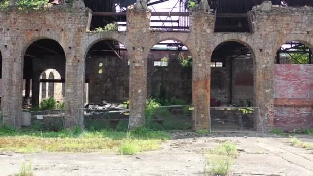 Agit Ancienne Usine Fabrication Bethléem Steel Bethléem Est Bâtiment Brique — Video