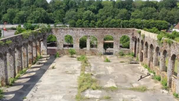 Esta Antiga Fábrica Aço Belém Belém Este Edifício Tijolos Abandonado — Vídeo de Stock