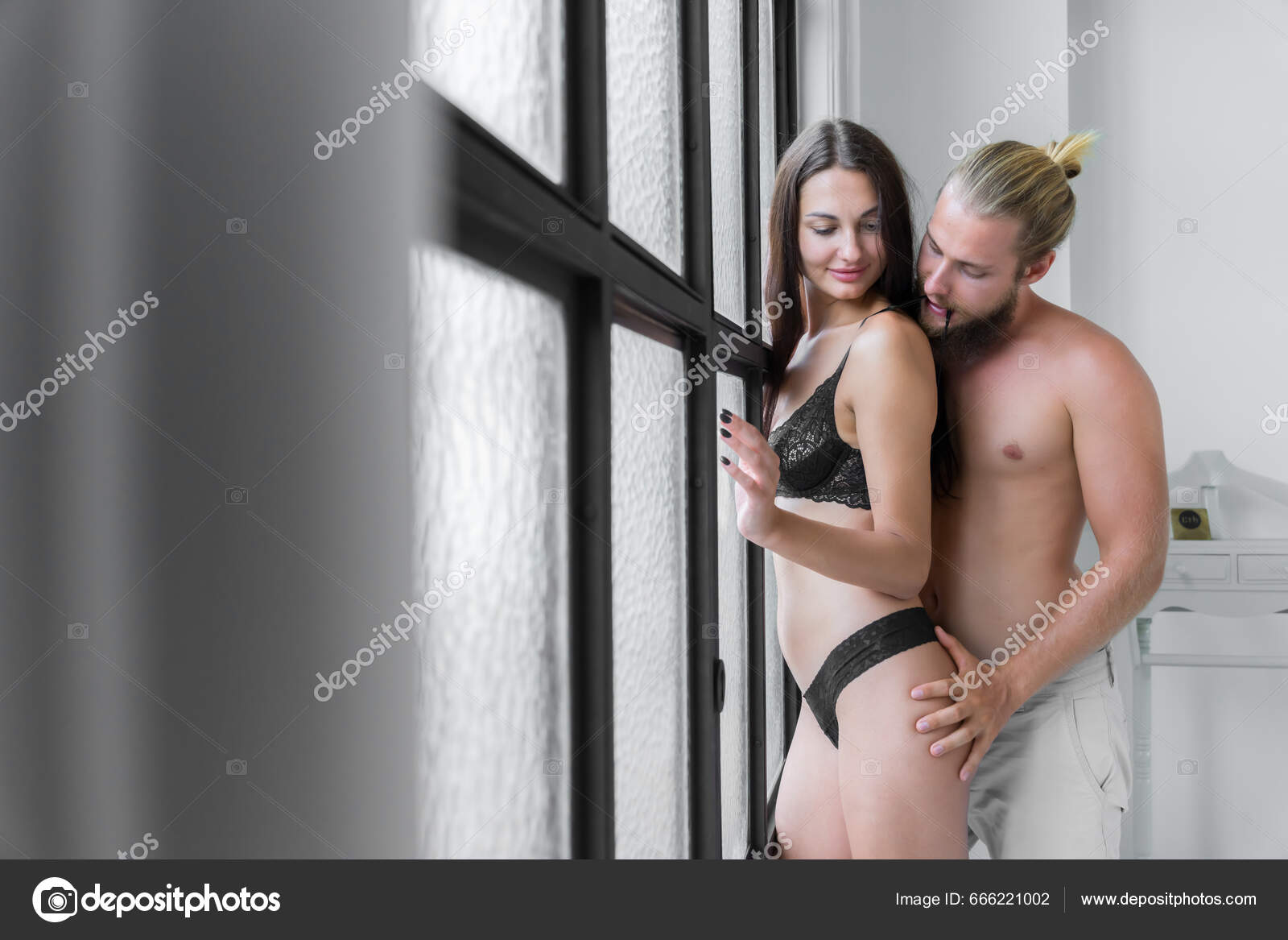 Couples Having Fun Together Home Having Sex Bedroom Bathroom Home Stock Photo by ©SarawutTH 666221002