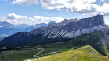 Drone foto giau pass, passo di giau dolomites italyan europe