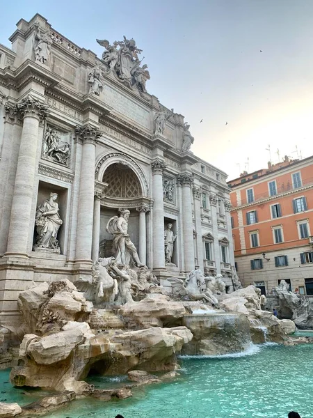 Photo Trevi Brunnen Rom Italien Europa — Stockfoto