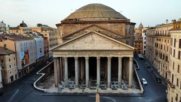 Drone Foto Pantheon Roma Italia Europa — Foto Stock