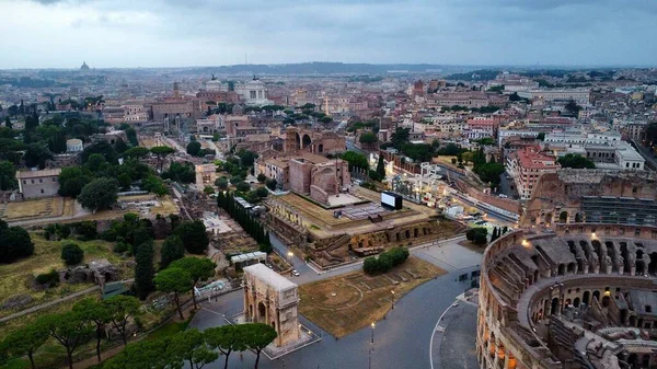 Drone Foto Roma Itália Europa — Fotografia de Stock