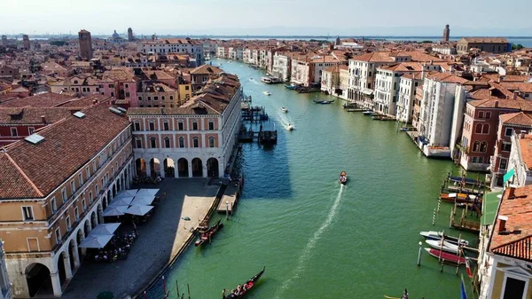 Drone Photo Grand Canal Venice Ιταλία Ευρώπη — Φωτογραφία Αρχείου
