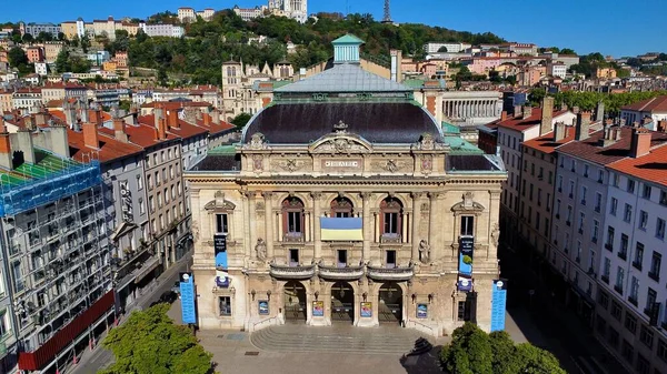 Drone Foto Celestins Teatro Teatro Des Celestins Lyon Francia Europa —  Fotos de Stock