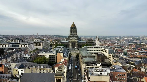 Drone Photo Palace Justice Justitiepaleis Brussels Belgium Europe — Stock fotografie