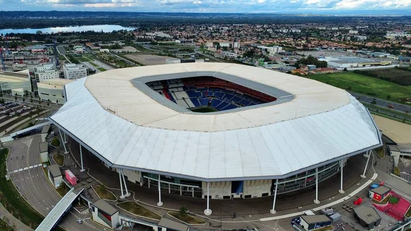 Drone Photo Groupama Stadion Lyon Franciaország Európa — Stock Fotó