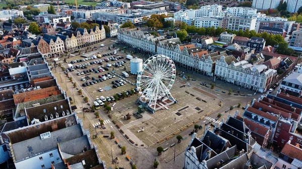Drohne Foto Grand Place Arras Frankreich Europa — Stockfoto