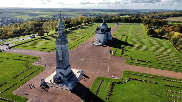 Drone Foto Nacional Necrópole Notre Dame Lorette Necropole Nationale Notre — Fotografia de Stock