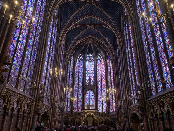 Drone Photo Sainte Chapelle Paris France Europe — Photo