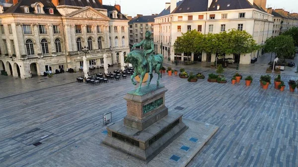 Drone Foto Statua Jeanne Arc Orleans Francia Europa — Foto Stock