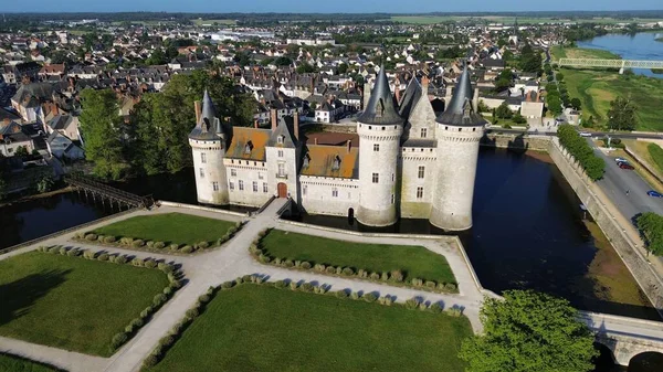 Drohnenfotos Schloss Von Sully Sur Loire Schloss Von Sully Sur — Stockfoto