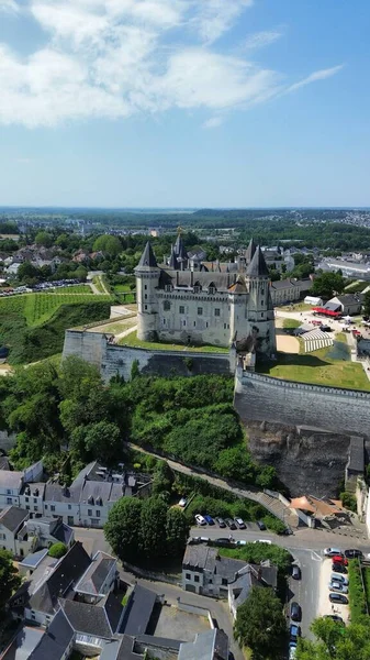 Drone Photo Château Saumur Château Saumur France Europe — Photo