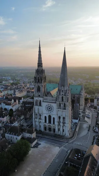 Notre Dame Katedrali Nin Fotoğrafı Katedralin Noteri Madam Chartres France — Stok fotoğraf