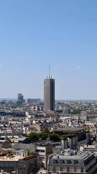 Drone Foto Torre Montparnasse Tour Montparnasse Paris France Europe — Foto de Stock