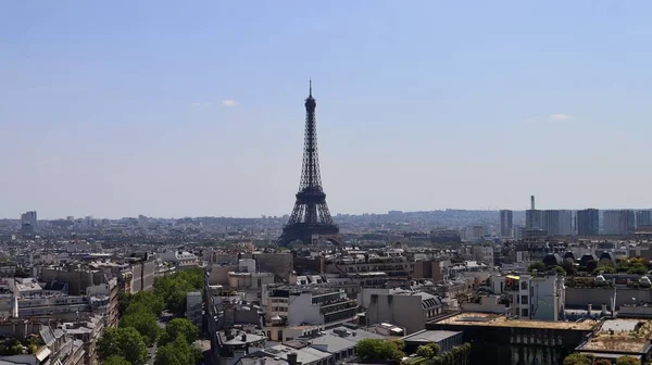 Drone Foto Torre Eiffel Tour Eiffel Paris França Europa — Fotografia de Stock