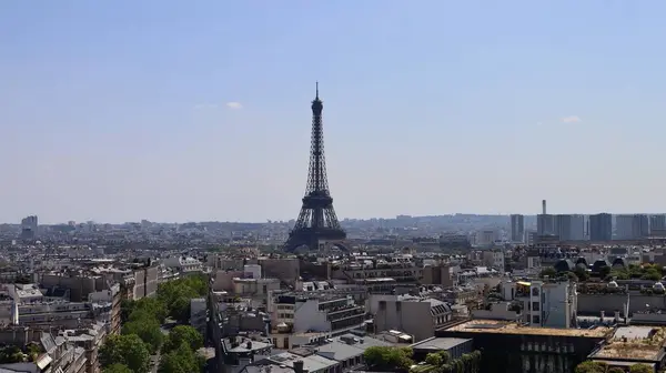 Drone photo Eiffel Tower, Tour Eiffel Paris France europe