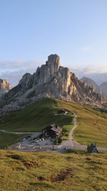 Drone foto giau pass, passo di giau dolomites italyan europe