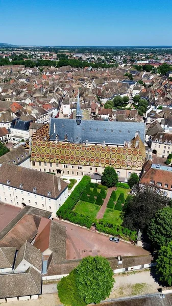 Drone Photo Beaune Hospices Hospices Beaune France Europe — Stock fotografie