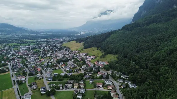 Drone Photo Liechtenstein Europe — Stock Photo, Image