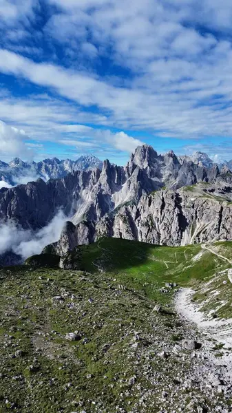 Foto Dengung Tre Cime Lavaredo Dolomites Italy Europe — Stok Foto
