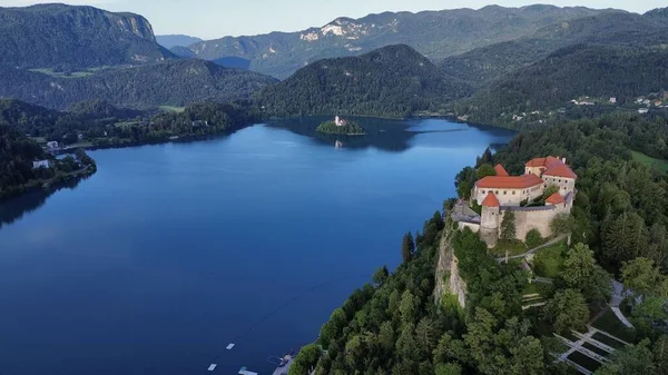 Drone Photo Lac Saigné Blejsko Jezero Slovenia Europe — Photo