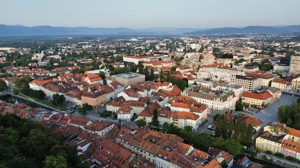 Drone Photo Ljubljana Slovénie Europe — Photo