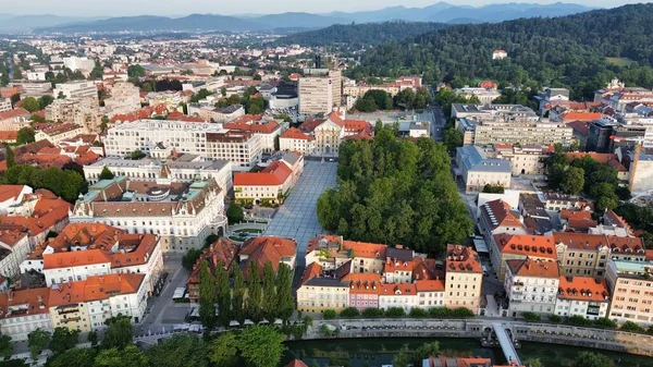 Drone Photo Ljubljana Slovénie Europe — Photo