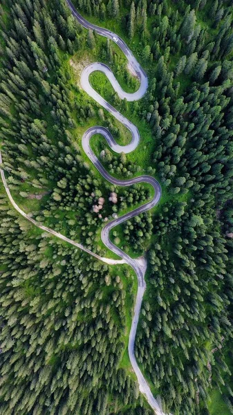 Drone Photo Giau Pass Passo Giau Dolomites Italy Europe — Stock Photo, Image