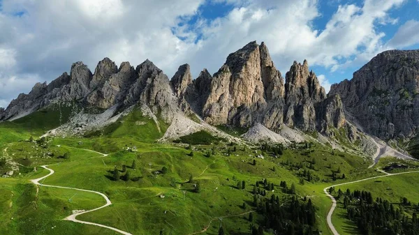 Drohne Photo Dolomiten Italien Europa — Stockfoto