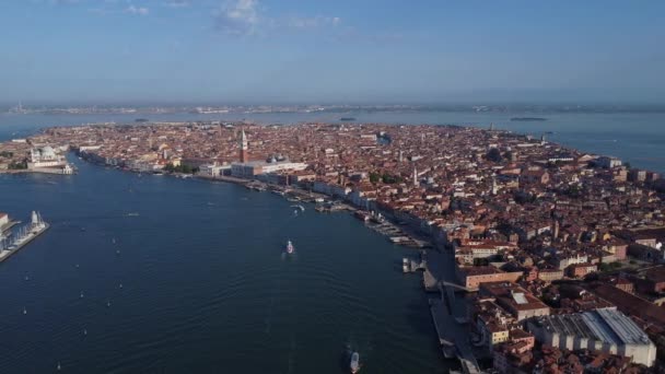 Drone Video Venetië Italië Europa — Stockvideo