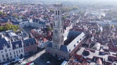 İnsansız hava aracı videosu Bruges, Belfort Bruges Belçika Avrupa