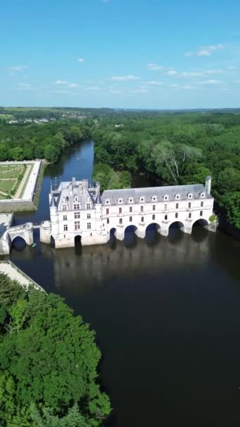 Zamek Chenonceau Zamek Chenonceau Francja Europa — Wideo stockowe