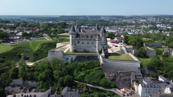 Castelo Saumur Castelo Saumur França Europa — Vídeo de Stock