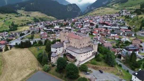 Drone Foto Castillo Naudersberg Schloss Naudersberg Austria Europe — Vídeo de stock