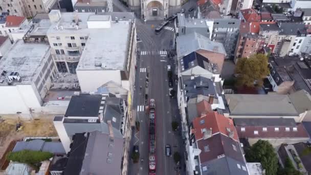 Drone Video Iglesia Real Sainte Marie Schaerbeek Koninklijke Sint Maria — Vídeo de stock