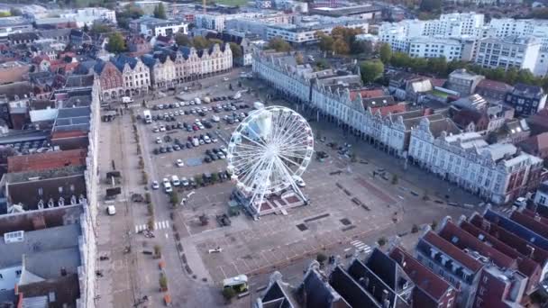 Drone Video Locul Mare Arras France Europa — Videoclip de stoc