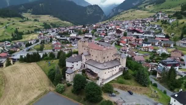 Drone Video Castillo Naudersberg Schloss Naudersberg Austria Europe — Vídeo de stock