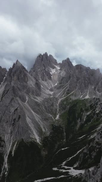 Drone Foto Cadini Misurina Dolomites Itália Europa — Vídeo de Stock