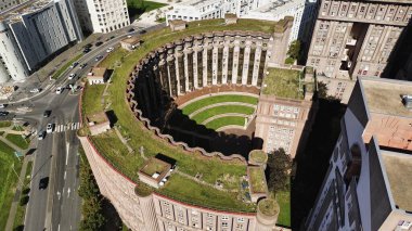 İnsansız hava aracı fotoğrafı Espace Abraxas Paris Fransa EUrope