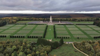 drone photo Douaumont Ossuary, Ossuaire de Douaumont Verdun France Europe clipart